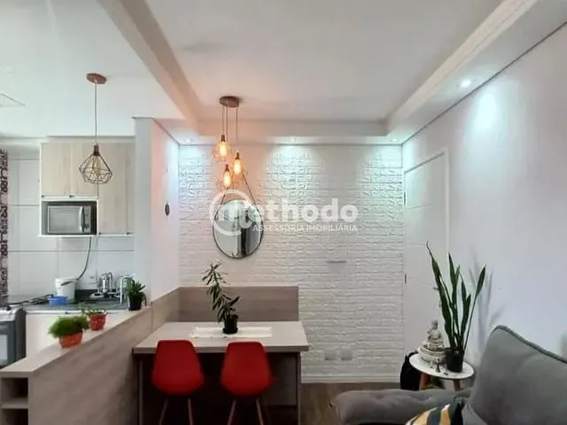 Apartamento com 48m² 2 quartos e 1 banheiro, à venda, no bairro Jardim Samambaia em Campinas