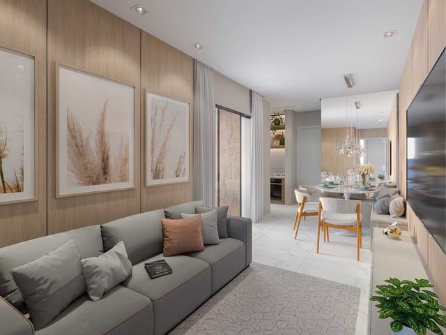 Apartamento com 66m² 2 quartos e 2 banheiros, à venda, no bairro Pereque em Porto Belo