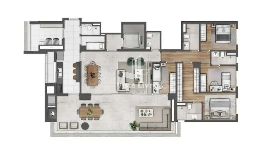 Apartamento, 4 quartos, 205 m² - Foto 4