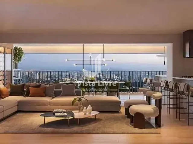 Apartamento com 205m² 4 quartos e 3 banheiros, à venda, no bairro Brooklin Paulista em São Paulo