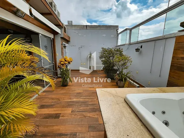 Cobertura / Penthouse com 175m² 2 quartos e 3 banheiros, à venda, no bairro Vila São Francisco em São Paulo