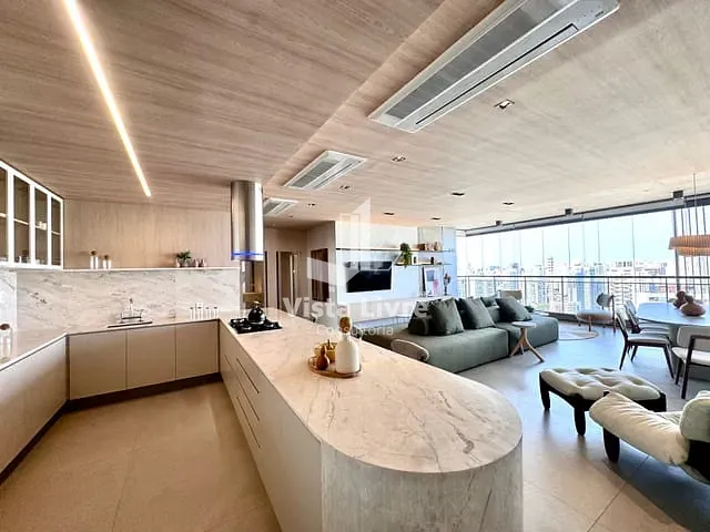 Apartamento com 197m² 3 quartos e 4 banheiros, à venda, no bairro Brooklin em São Paulo