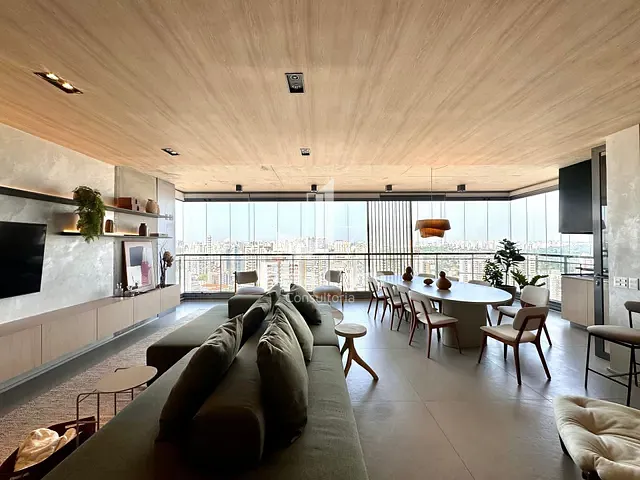 Apartamento com 197m² 3 quartos e 4 banheiros, à venda, no bairro Brooklin em São Paulo