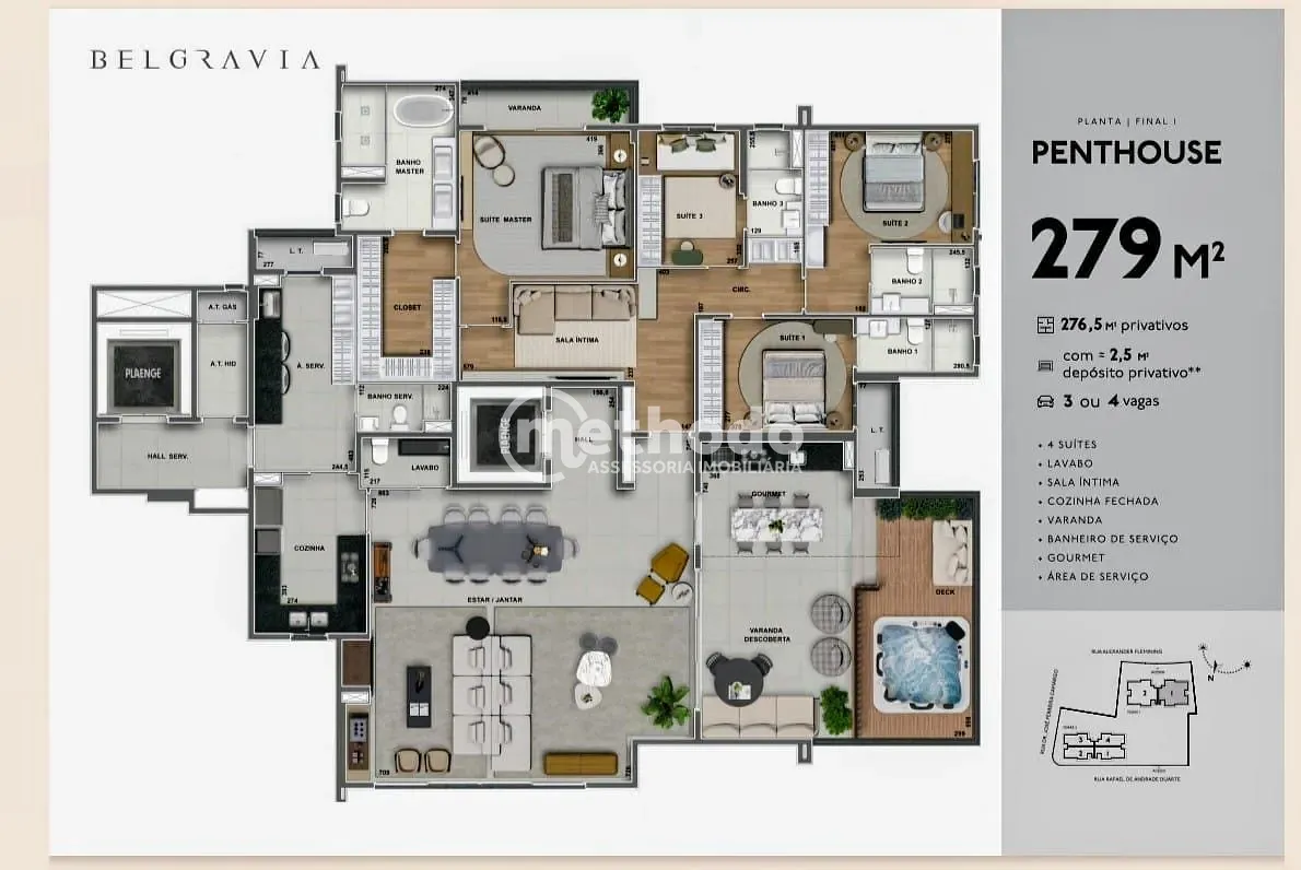 Apartamento, 4 quartos, 279 m² - Foto 1