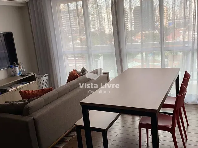 Apartamento com 49m² 1 quarto e 2 banheiros, à venda, no bairro Brooklin Paulista em São Paulo