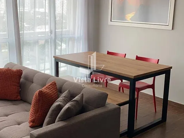 Apartamento com 49m² 1 quarto e 2 banheiros, à venda, no bairro Brooklin Paulista em São Paulo