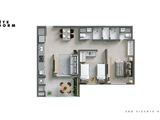 Apartamento com 85m² 3 quartos e 2 banheiros, à venda, no bairro São Vicente em Itajaí