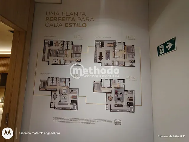 Apartamento com 2375m² 3 quartos e 4 banheiros, à venda, no bairro Cambuí em Campinas