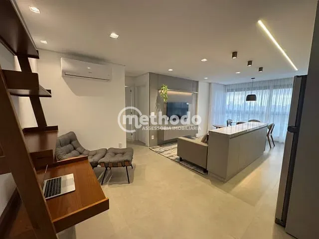 Apartamento com 66m² 2 quartos e 3 banheiros, para alugar, no bairro Nova Campinas em Campinas