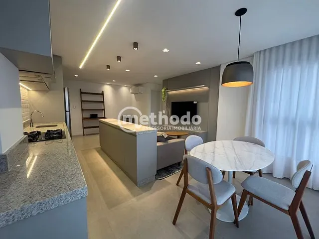 Apartamento com 66m² 2 quartos e 3 banheiros, para alugar, no bairro Nova Campinas em Campinas