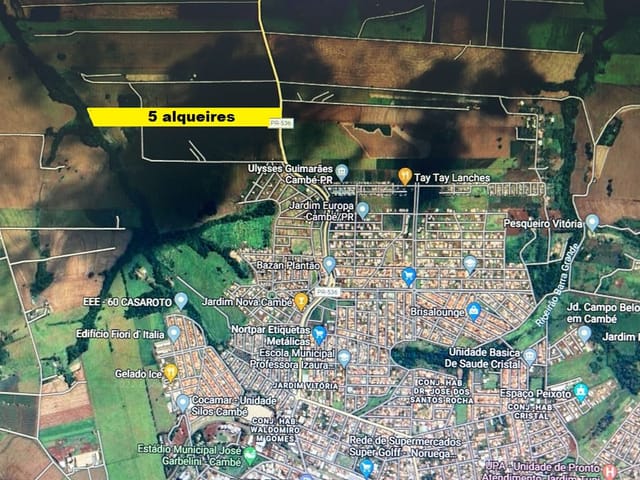 Foto do Terreno - Área à venda 121000M², Conjunto Habitacional Doutor José dos Santos Rocha, Cambé - PR | EVIDÊNCIA Imóveis