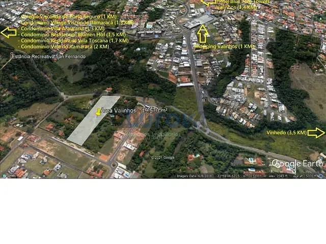 Terreno com 19570m², à venda, no bairro Sítio Recreio dos Cafezais em Valinhos