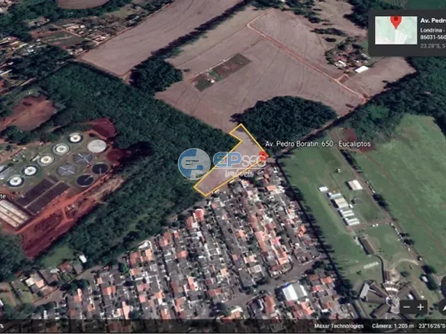 Terreno com 7376m², à venda, no bairro Eucaliptos em Londrina