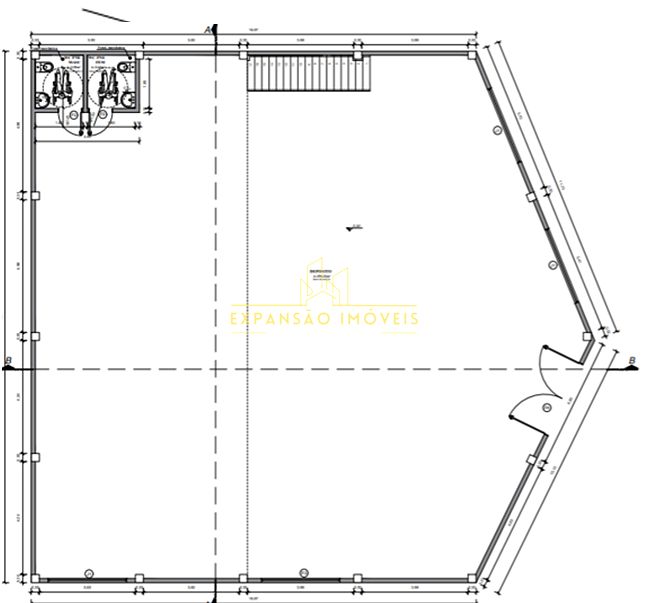 Depósito-Galpão, 538 m² - Foto 1