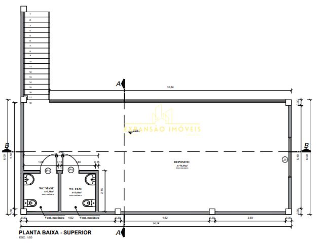 Depósito-Galpão, 314 m² - Foto 3