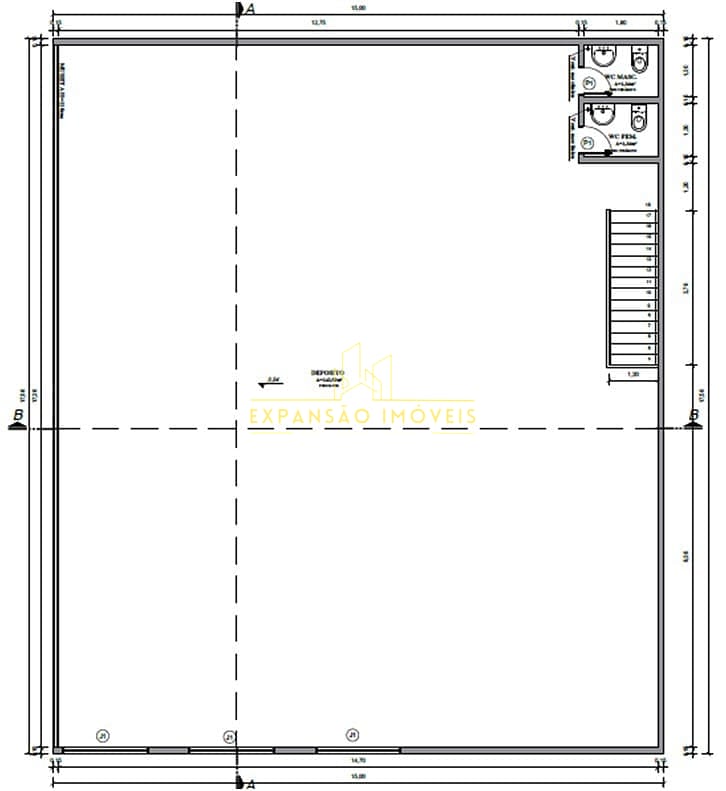 Depósito-Galpão-Armazém para alugar, 767m² - Foto 7