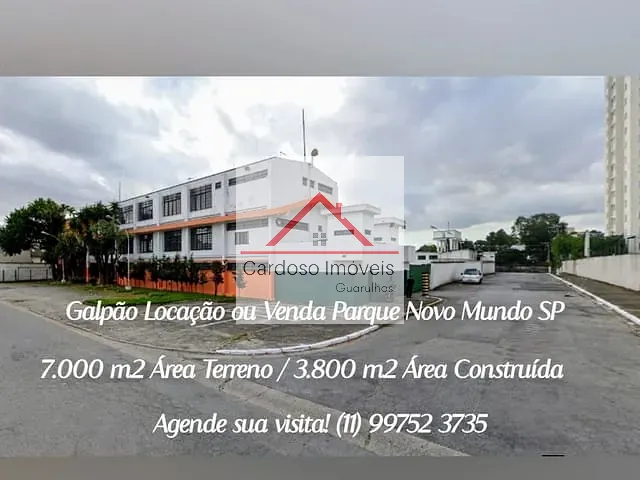Galpão / Barracão com 7000m², à venda ou para alugar, no bairro Parque Novo Mundo em São Paulo