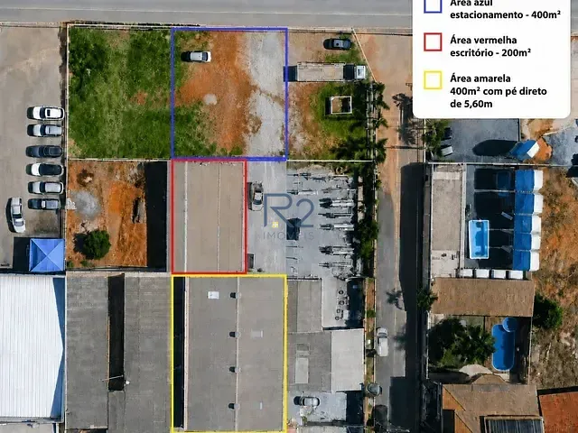 Galpão / Barracão com 600m², para alugar, no bairro Vicente Pires em Vicente Pires