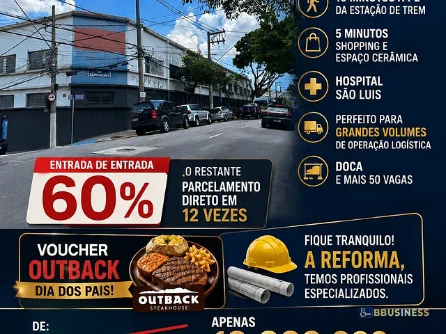 Galpão / Barracão à venda ou para alugar, no bairro Cerâmica em São Caetano do Sul