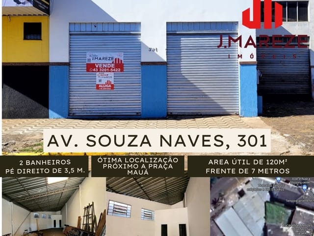 Foto do Galpão / Barracão - BARRACÃO DE 120m² PARA VENDA OU LOCAÇÃO PRÓXIMOA PRAÇA MAUA | J. Mareze Imóveis Ltda