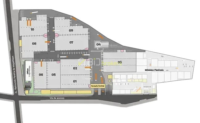 Depósito-Galpão, 2500 m² - Foto 1