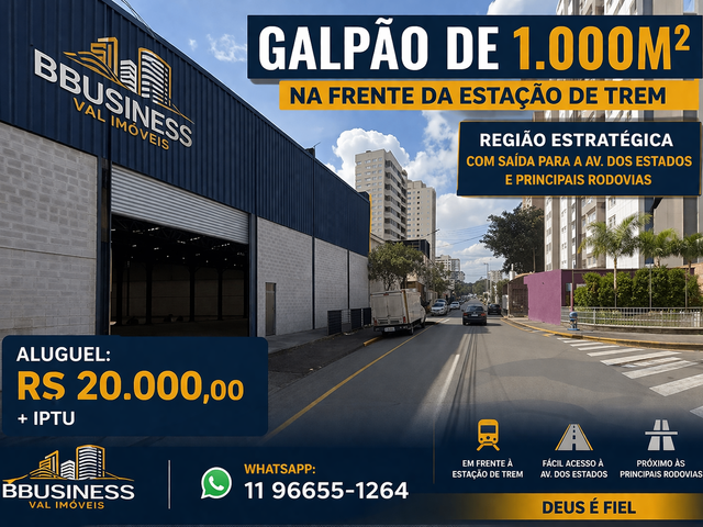 Galpão / Barracão para alugar, no bairro Fundação em São Caetano do Sul