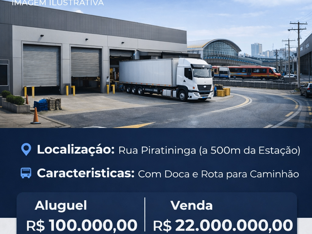 Galpão / Barracão com 1490m², à venda ou para alugar, no bairro Brás em São Paulo