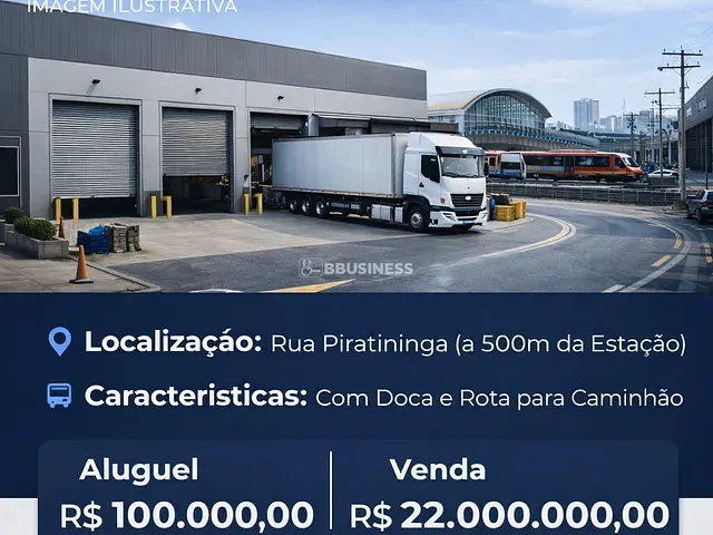 Galpão / Barracão com 1490m², à venda ou para alugar, no bairro Brás em São Paulo