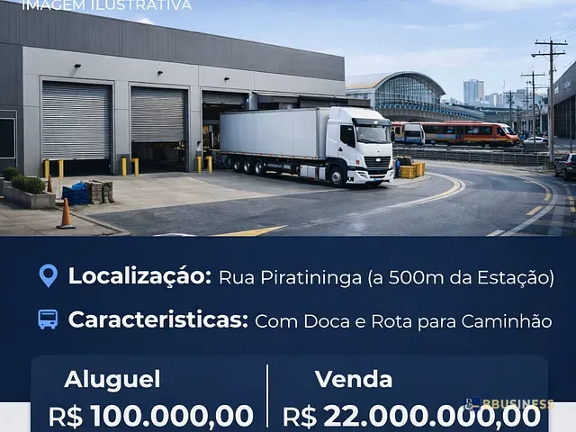 Galpão / Barracão com 1490m², à venda ou para alugar, no bairro Brás em São Paulo