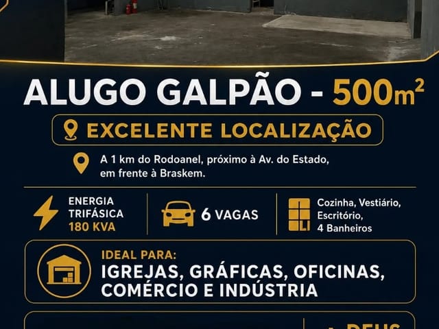 Galpão / Barracão para alugar, no bairro Parque Capuava em Santo André