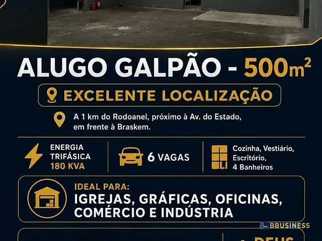 Galpão / Barracão para alugar, no bairro Parque Capuava em Santo André