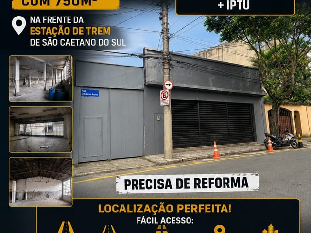 Galpão / Barracão para alugar, no bairro Fundação em São Caetano do Sul