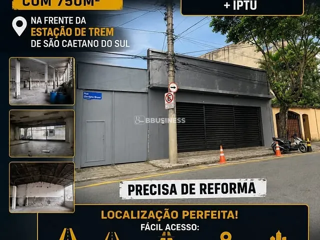 Galpão / Barracão para alugar, no bairro Fundação em São Caetano do Sul