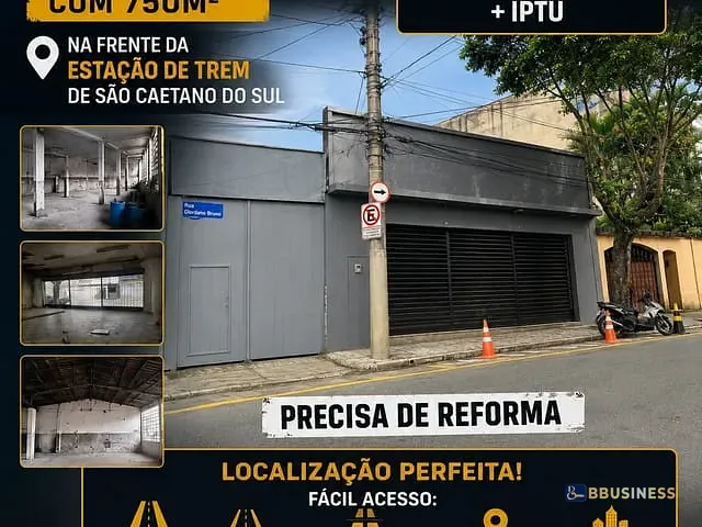 Galpão / Barracão para alugar, no bairro Fundação em São Caetano do Sul