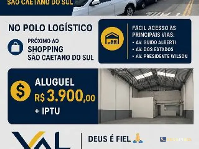 Galpão / Barracão para alugar, no bairro Jardim São Caetano em São Caetano do Sul