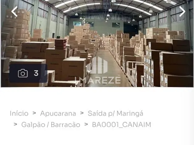 Galpão / Barracão com 1054m², à venda, no bairro INDUSTRIAL em Apucarana