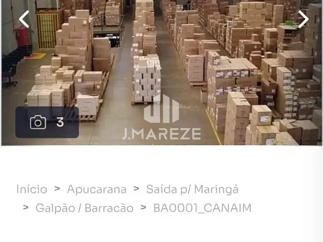 Galpão / Barracão com 1054m², à venda, no bairro INDUSTRIAL em Apucarana