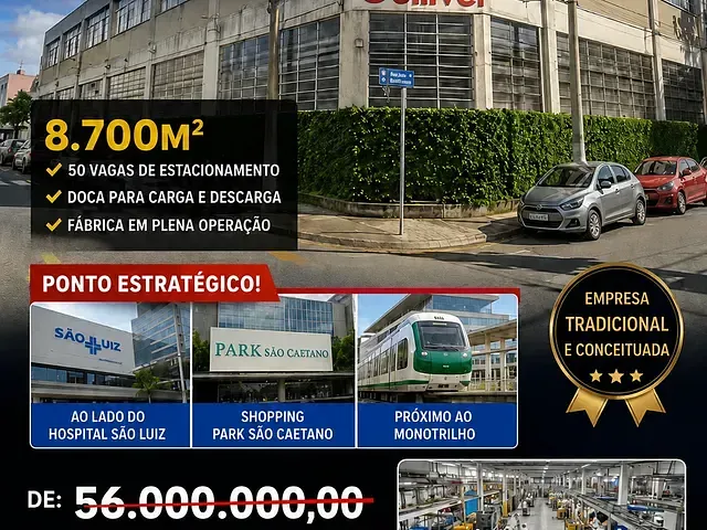 Galpão / Barracão à venda ou para alugar, no bairro São José em São Caetano do Sul
