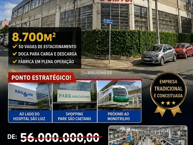 Galpão / Barracão à venda ou para alugar, no bairro São José em São Caetano do Sul