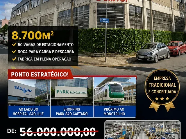 Galpão / Barracão à venda ou para alugar, no bairro São José em São Caetano do Sul