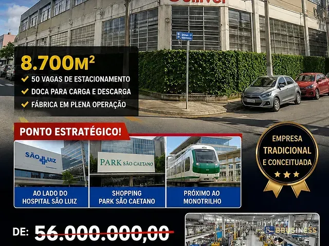 Galpão / Barracão à venda ou para alugar, no bairro São José em São Caetano do Sul
