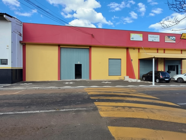 Galpão / Barracão para locação, 206m², Salão Amplo, Pé-direito alto, Cozinha, Estacionamento, Rua Bento Ribeiro, Nova Rússia.