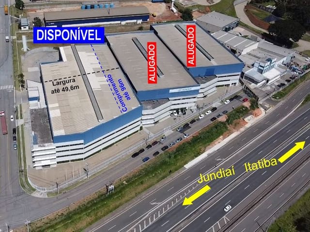 Galpão / Barracão com 4762m², para alugar, no bairro Distrito Industrial Alfredo Relo em Itatiba