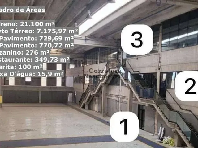 Galpão / Barracão com 21100m², para alugar, no bairro Jardim Satélite em São José dos Campos