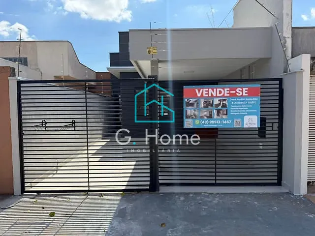 Casa com 83m² 3 quartos e 2 banheiros, à venda, no bairro Santa Rita 5 em Londrina