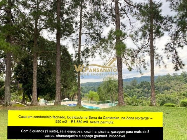 Casa com 500m² 3 quartos e 5 banheiros, à venda, no bairro Samambaia em Mairiporã