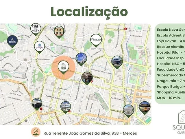 Casa com 115m² 3 quartos e 5 banheiros, à venda, no bairro Mercês em Curitiba