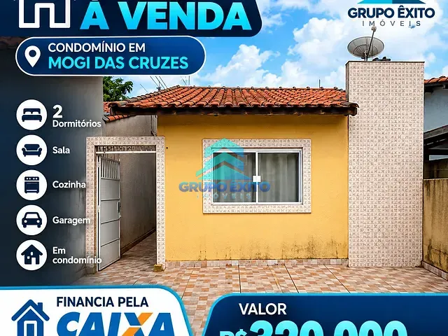 Casa 1 quarto e 1 banheiro, à venda, no bairro Conjunto Bom Pastor em Mogi das Cruzes