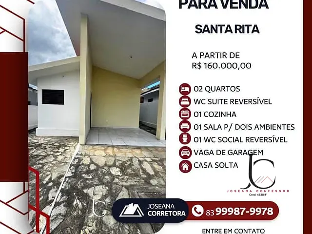 Casa 2 quartos e 1 banheiro, à venda, no bairro Centro em Nossa Senhora do Livramento
