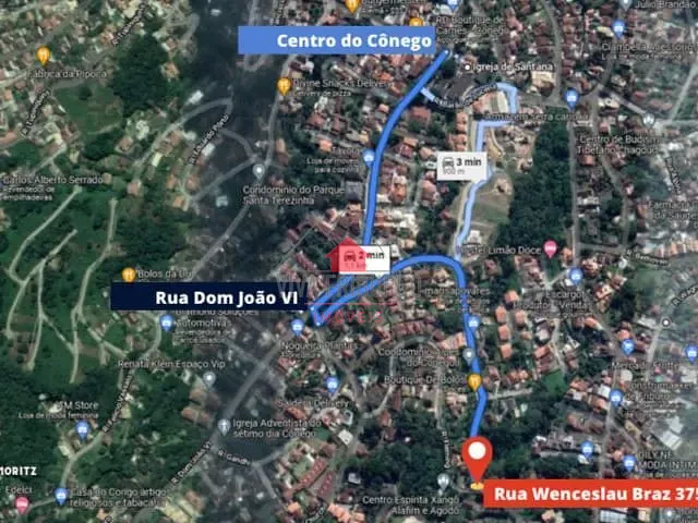 Casa com 151m² 3 quartos e 3 banheiros, à venda, no bairro Cônego em Nova Friburgo